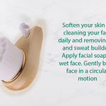 Facial Brush with Bamboo Handle