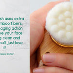 Facial Brush with Bamboo Handle