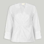 Front Twist Top in White