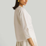 Front Twist Top in White