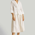 Front Twist Top in White