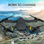 4K HD Dual Camera RC FPV WiFi Portable Wide Angle Foldable Quadcopter Drone