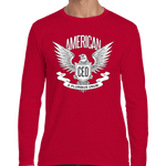 American CEO Patriotic Eagle Men's Long Sleeve Shirt