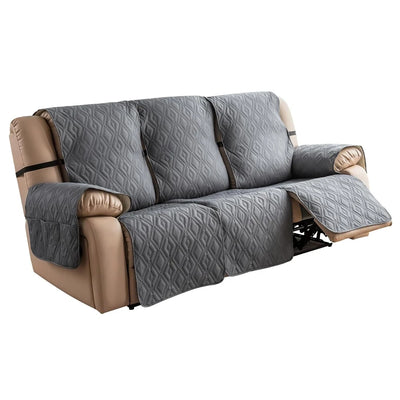 Non-Slip Recliner Sofa Covers 3 Seaters Elastic Band Sofa Covers Washable Furniture Protector for Bedroom, Office, Livin