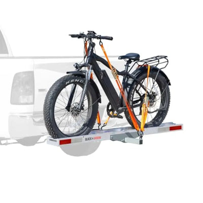 Heavyduty eBike and Fat Tire Bike Rack with RollOn RollOff Ramp for Easy Loading and Unloading 400 lb Capacity AntiRattl