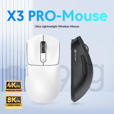 Attack Shark  X3Pro X3 Wireless Mouse Lightweight PAW3395 26000dpi Tri-Mode Connection Macro Gaming Mouse  for Win/Xbox/