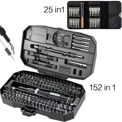 Precision Screwdriver Set, Laptop Tool Kit, 152/25 in 1 Professional Computer Screwdriver Repair Kit T5 T6 Torx Screwdri