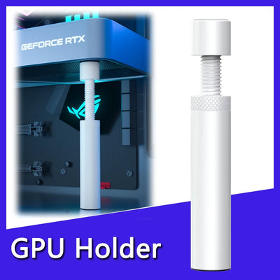 GPUHOLD Aluminum White GPU Holder Support Bracket - Anti-Sag Stand Video Card Holder for Graphics Card Sag Holder Bracke
