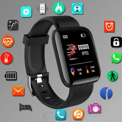 Smartwatch Men Women Wristwatches Smart Watch Message Fitness Monitor Bracelet Birthday Gift Electronic Clock For Androi