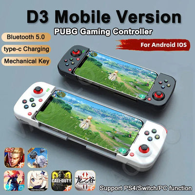 Wireless BT 5.0 Stretchable Game Controller For Mobile Phone Android IOS Gamepad Joystick Eat Chicken Gamepad for PS4 Sw