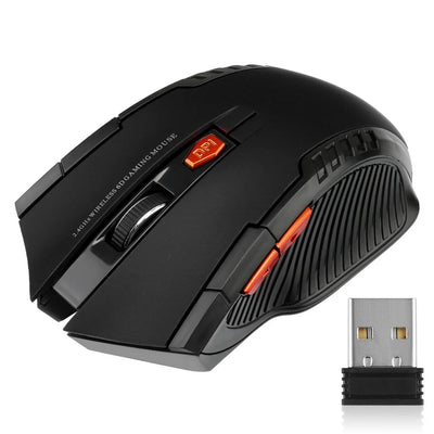 2.4G Wireless Mouse USB Receiver 6 Buttons Professional Optical Wireless Mouses USB Right Scroll Mice for Laptop PC Game