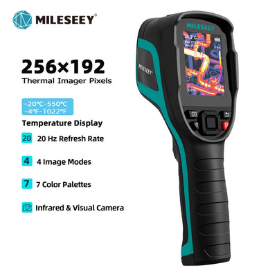 MILESEEY TR256E /B Thermal Imager 256X192 Thermal Imaging Camera Infrared Temperature Meter For Repair, PCB, Pipeline De