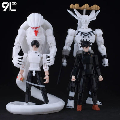 9L3D Printed Lucky Dummy 13 Jujutsu Kaisen Gojo Satoru Toji Yuji Sukuna Anime Action Figures Mannequin Yuuta Rika Model