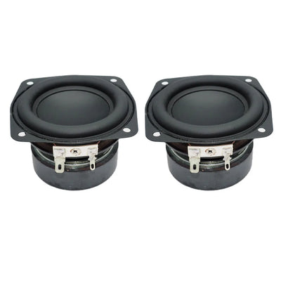 2 Pcs 3 Inch 78MM Subwoofer Speaker 4 Ohm 15W Bass Audio Square Woofer DIY Bookshelf Loudspeaker Home Theater Sound Music