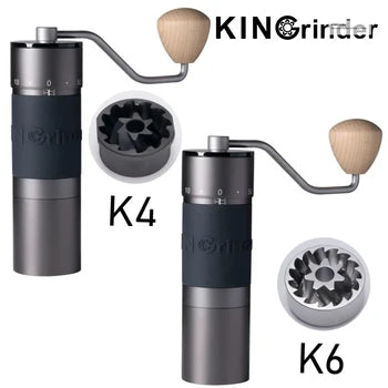 Kingrinder K4 /K6 manual coffee grinder portable mill 420stainless steel 48mm st