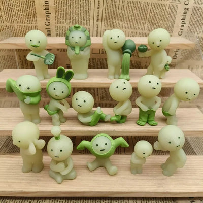 SMISKAI Figure Noctilucent Doll Working Part-time Model Ornaments Accessories Toy