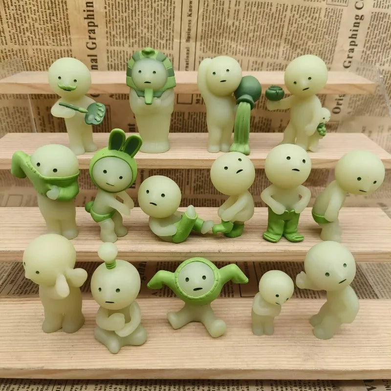 SMISKAI Figure Noctilucent Doll Working Part-time Model Ornaments Accessories Toy