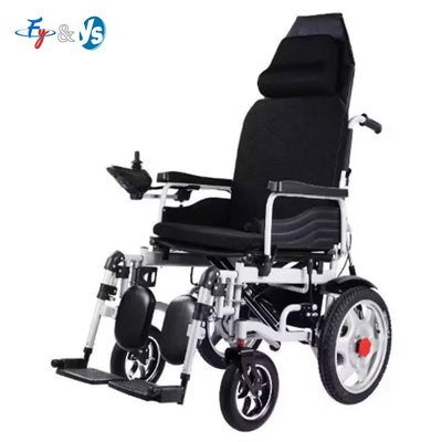 500W Folding Elderly Mobility Chair with High Back Reclining & Lie Flat Function Ideal Senior Electric Scooter for Aging Adults