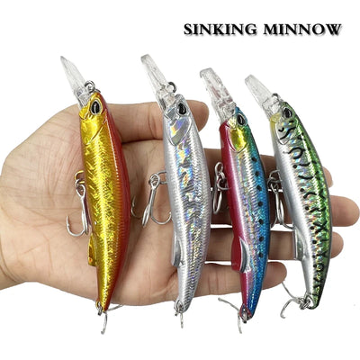New  Sea Fishing Minnow Fishing Lures 92mm/40g Plastic Bionic Short Tongue Fishing Lure Artificial Lure Fishing Accessor