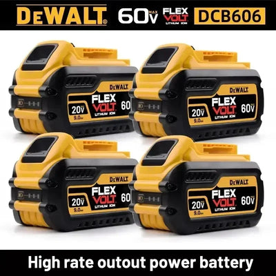 100% Original DEWALT 🔋 20V/60V MAX XR Rechargeable Tool Battery 6Ah/9Ah Compatible with DCB200 Series for Dewalt Tools