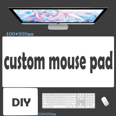 Customized Creative Printed Mouse Pad  Multi-Size Anime Desk Pad Extra Large Mouse matSoft Rubber Desk Pad Gaming Keyboa