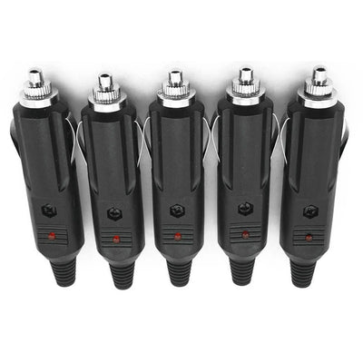 5pcs 12V To 24V Car Cigarette Lighter Plug Fuses 5A With LED Indicator Plug Power Charger Adapter Connector Fuse Convert