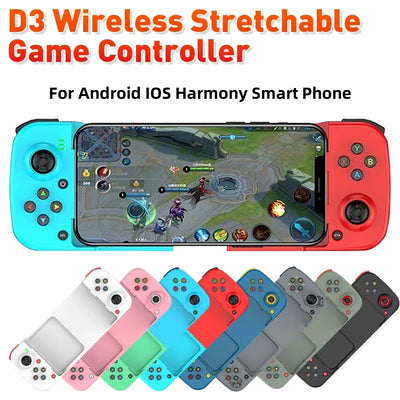 D3 Wireless Stretchable Game Controller Bluetooth 5.0 Mobile Phone Gamepad Controller For Samsung Huawei Xiaomi Android