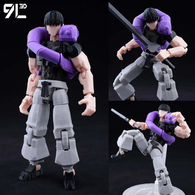 9L3D Printed Lucky Dummy 13 Jujutsu Kaisen Fushiguro Toji Anime Multi-Jointed Shapeshift Toys Action Figures Mannequin M