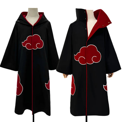 HOLOUN Anime Uchiha Itachi Uchiha Sasuke Cosplay Costume Embroidery Hawk Team Cloak Pain Konan Sasori Halloween Christma