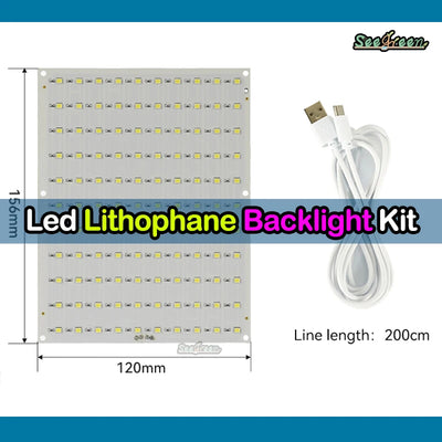 For Bambu Lab Lithophane Led Panel CMYK LED Backlight Board PLA Basic CMYK Lithophane Bundle 3D Print Lithophane Photo DIY