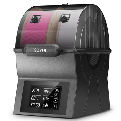 Sovol Filament Dryer SH02 Dry Box Filament Sealed Storage Box 3D Printer Spool Holder with PTC Heater Filament Dehydrato