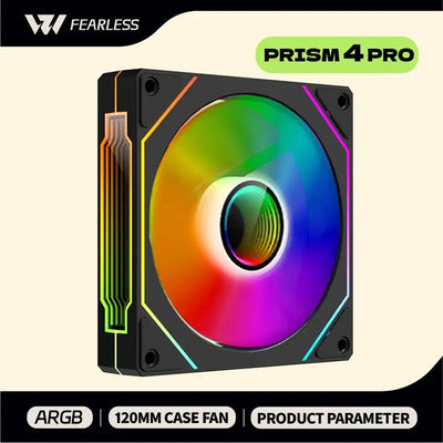 OEM PRISM 4 PRO Computer Chassis Fan 120mm 5V 3PIN ARGB 4 Pin PWM Quiet Cooling Fan 12V Large Air Volume 45.2CFM/600-150