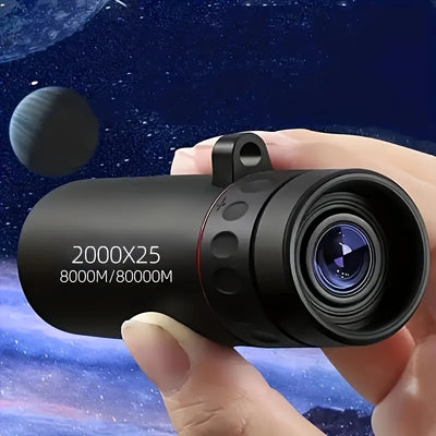 2025 2000X25 HD Monocular Telescope, Compact Portable for Travel, Hiking, Fishing, Camping, Stargazing, Concerts & Bird