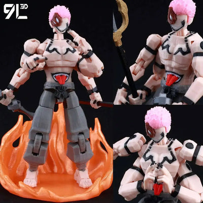 9L 3D Printed Anime Jujutsu Kaisen Sukuna Lucky13 Dummy 13 Movable Shapeshift T13 Action Figures Mannequin Toys for Coll