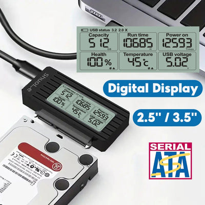 USB to SATA Adapter Converter Cable USB 3.2 3.0 to SATA Converter for 2.5 Inch SSD HDD Hard Drive External adaptador Accessories