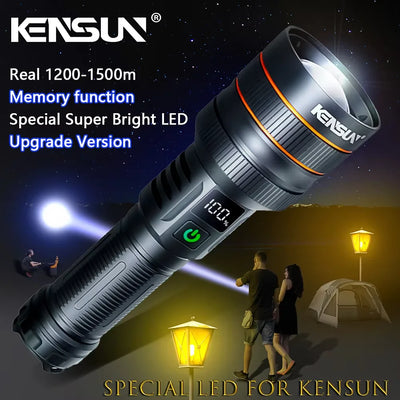 Strong Light Lantern High Power LED Flashlight USB Rechargeable Powerful Tactical Torch Super Long Range Lamp Outdoor Fishing