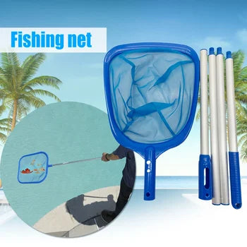 Telescopic Pool Cleaning Net with Retractable Pole & Fine Mesh Skimmer