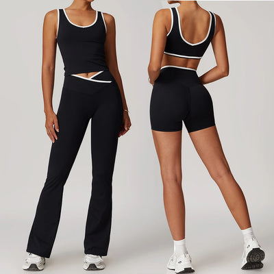 2PCS Yoga Set Women Tracksuit Nude Feeling Workout Sets Gym Clothes Push Up Fitness Running Sportwear Sport Bra Leggings