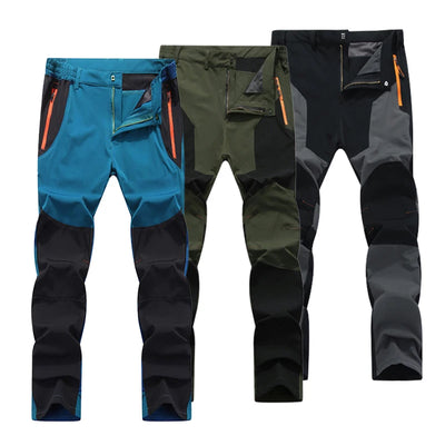 TRVLWEGO Summer Men Pants Hiking Camping Climbing Fishing Outdoor Trekking Tech Quick Dry Waterproof Trousers Mountain T