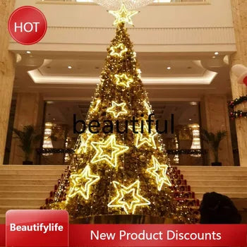 A51 Christmas decorations Large Christmas tree Outdoor frame tree package Lumino