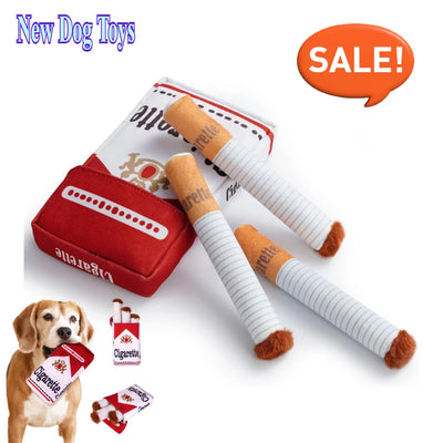 Funny Interactive Plush Dog Toys Creatives Cigarette Design Giggling Chewing Toy for Dog The Perfect Pet Gift for Plays