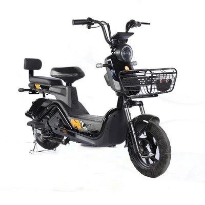Wholesale 500W 60V E-bike Electric Moped Bike Vintage 14 Inch City Electric Bike Scooter With Basket