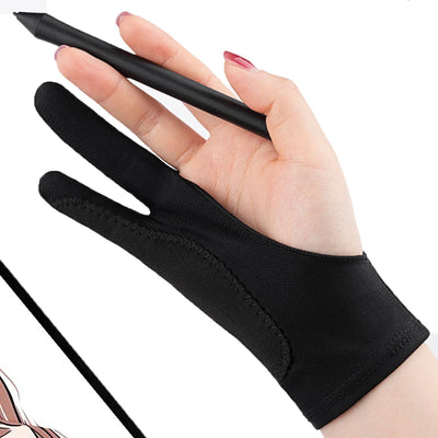 Two-finger Painting Gloves Anti-touch Anti-pollution Anti-dirty, Right And Left Hand Glove,for IPad Tablet Touch Screen