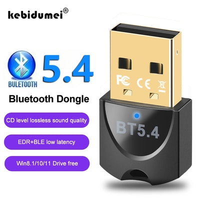 USB Wireless Bluetooth Adapter Bluetooth 5.4 for PC Dongle Adaptador Wireless Mouse Keyborad Music Audio Receiver USB Tr
