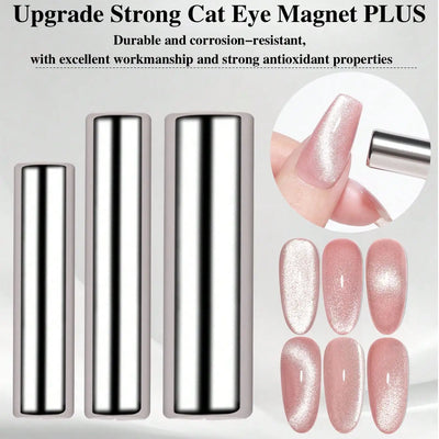 1pc/3pcs Round Nail Art Cat Eye Gel Magnetic Pen For Gel Polish Cat Eye Nails Painting Strong Magnetic Stick Manicure DIY Tools