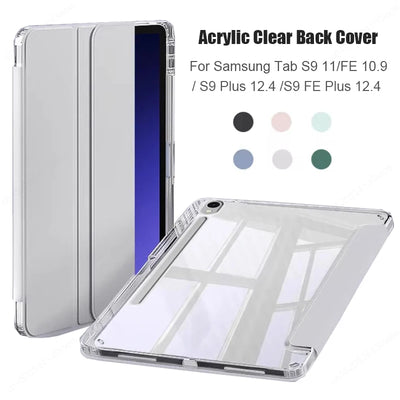 For Samsung Tab S7 S8 S9 S11 11 S10 Lite FE 10.9 Plus S10 12.4 inch Case Cover For Tab A11 A9 8.7" Plus 11" Pencil Holde
