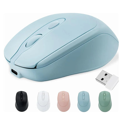 Rechargeable Wireless Computer Mouse 2.4G Bluetooth-Compatible Wireless Mouse USB Silent Gamer Mice For PC Laptop Macboo