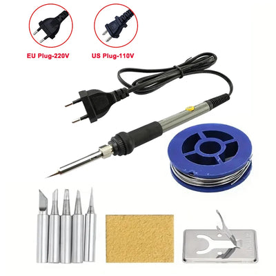 60W Adjustable Temperature Electric Soldering Iron EU 220V / ☆US Plug is110V☆ Welding Iron DIY for Repairing