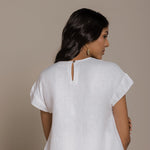 Sandcastle Saturdays Top in White