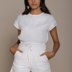 Sandcastle Saturdays Top in White